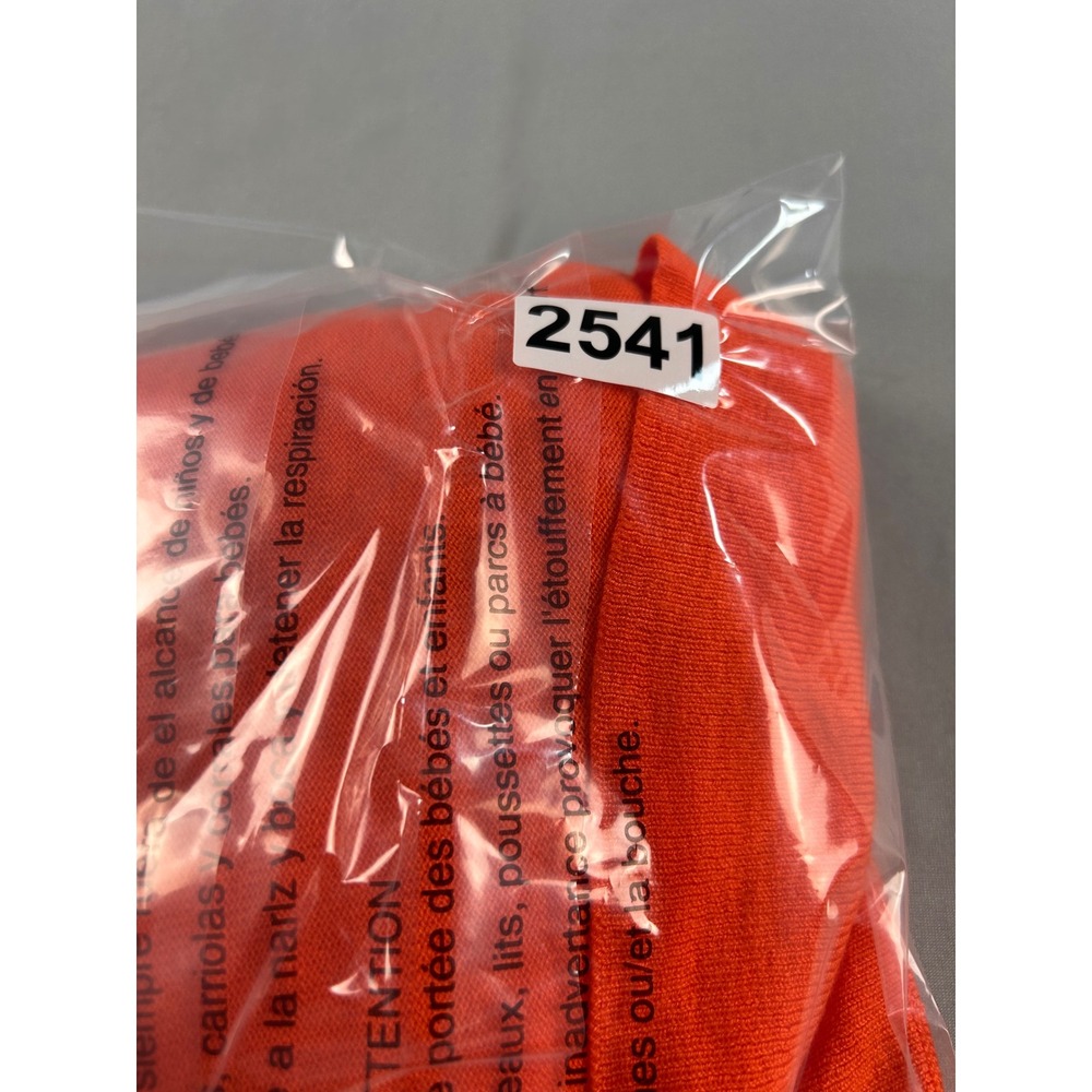 Mossimo Womens Orange Open Front Cardigan Sweater Short Sleeve Size L NEW - Picture 10 of 10
